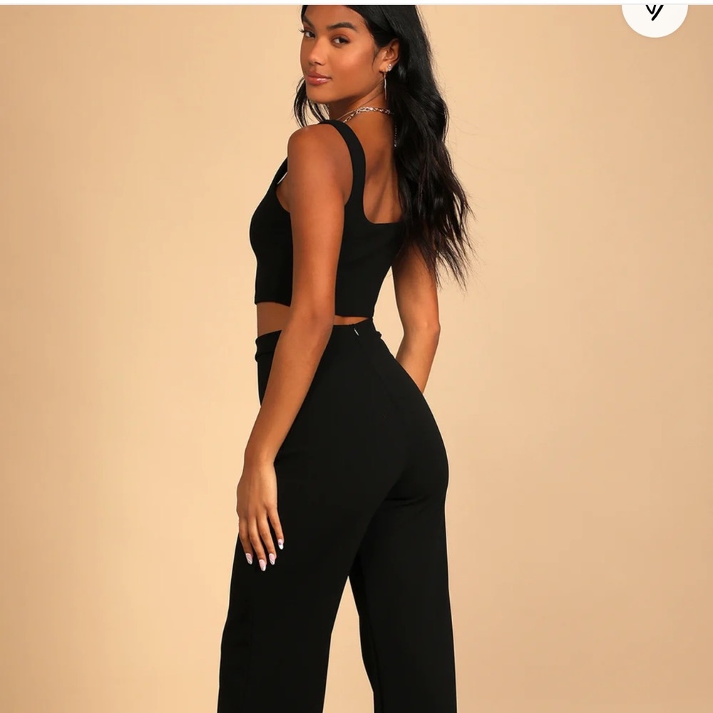 New with tags two piece wide leg jumpsuit